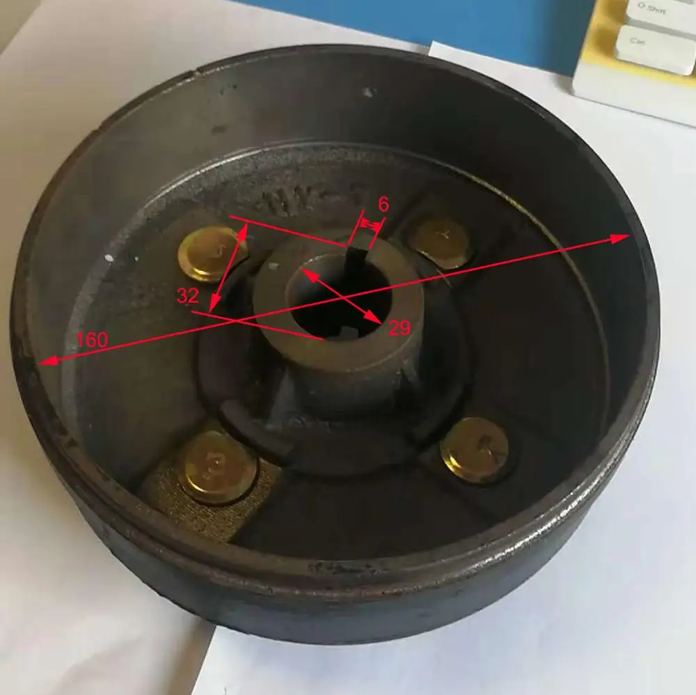 3 wheel motorcycle hub160mm for China tricycle/China tricycle hub rim 160mm