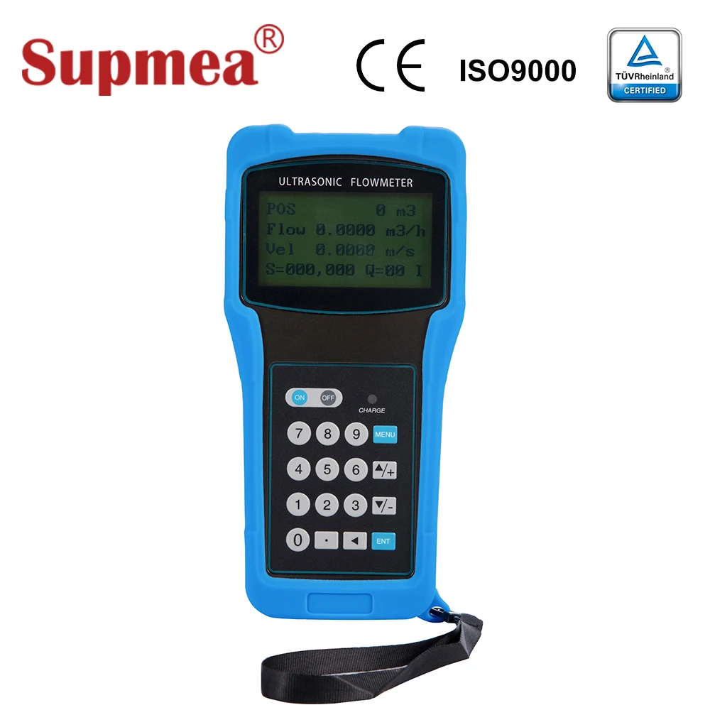 Clamp Handheld Ultrasonic Flow Meter Portable External Lubricant Edible