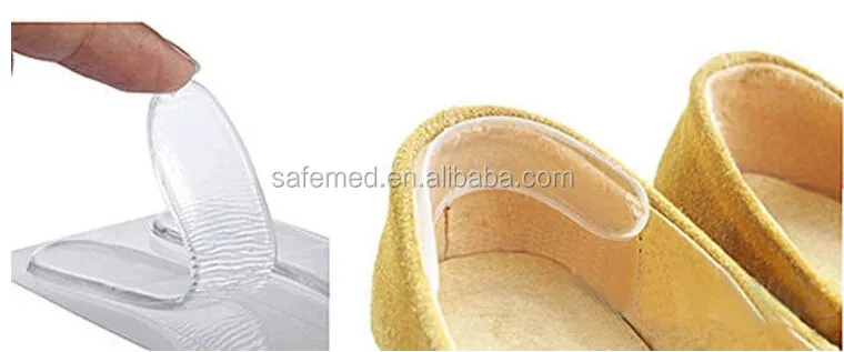 Gel heel pads/High heel pain relief shoe insole pad/Grip heel glue sticker