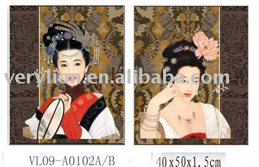 Oriental Famous Paintings Abstract Painting Beauty Picture Living Room Oriental beauty Canvas Painting 2asstd