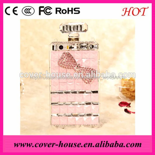 Новый продукт 3D шику кристалл чехол для iPhone 6, Флакон духов чехол