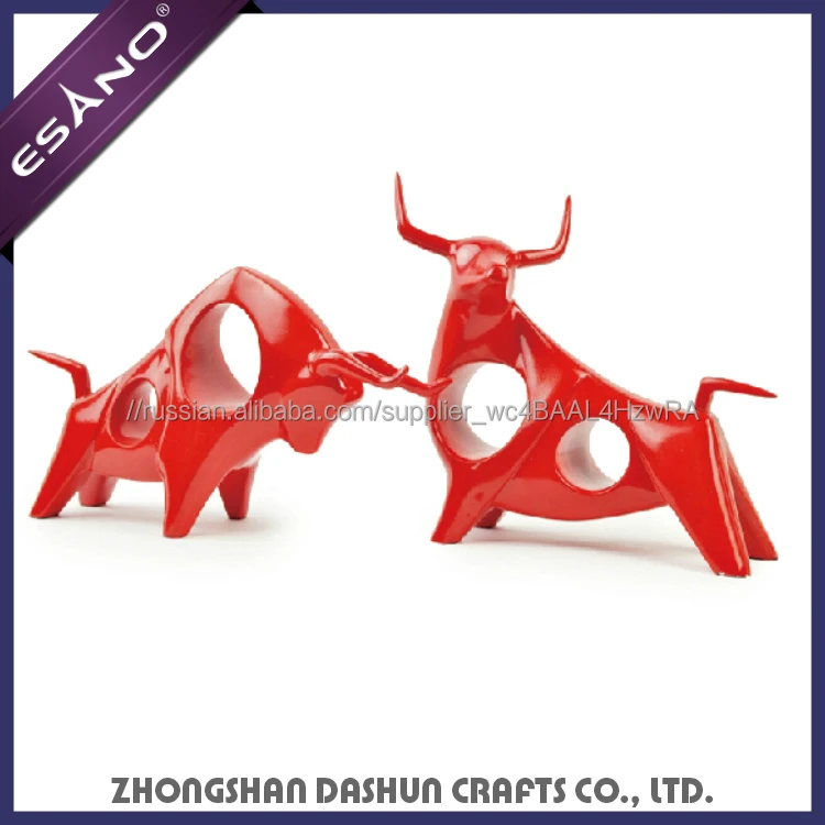 Рекламные акриловая смола декоративные корова статуи ремесел