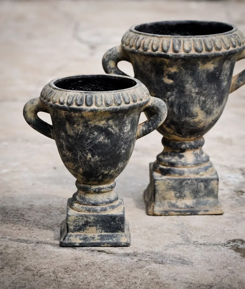 home & garden decoration antique fiber cement concrete ceramic flower pot price