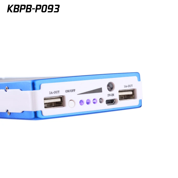 Metal 20000mAh Solar Charger LED Flashlight for Outdoor Travel Camping Emergency