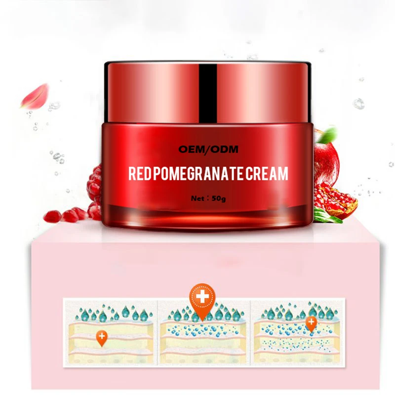 Wholesale Privce Restoring Facial Elasticity Nature Red Pomegranate Whitening Face Cream