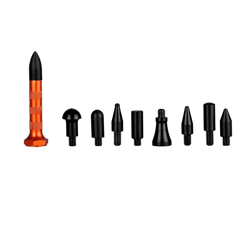 Auto Body Tools Paint less Dent Repair Knockdown Metal Tap Down Tools Dent Lifter Dent Fix Tools With 9 Heads