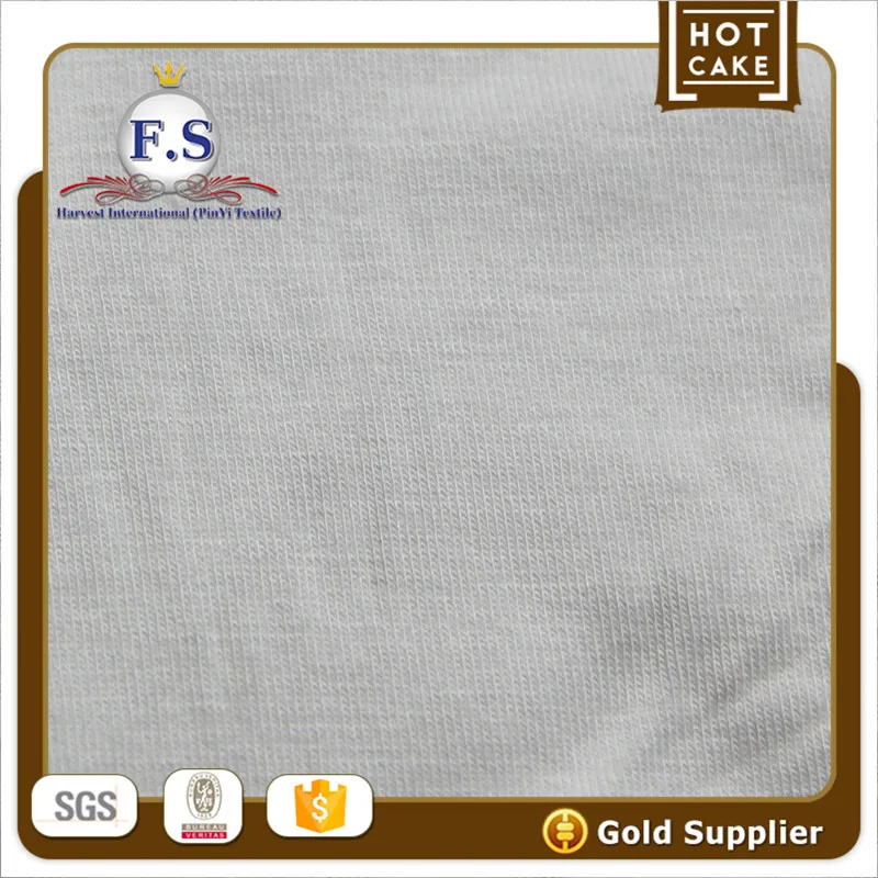 96/4 nature bamboo jersey fabric