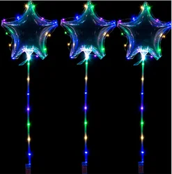 2019 Новый Amazon поставки 18 дюймов, прозрачные круглые Летающий светодиодные лампы в виде шара пузыря и Зорб мяч