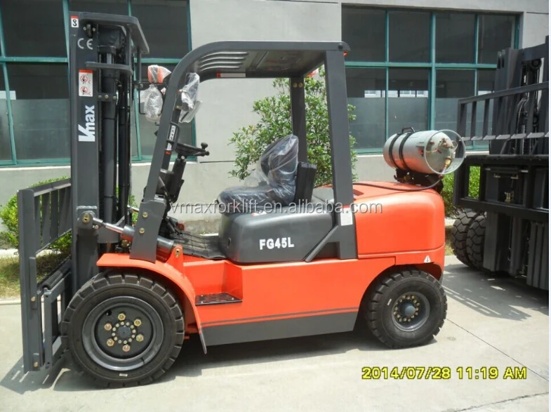 Gasoline Forklift FG45 lifting height 3000mm LPG Forklift Truck for sale