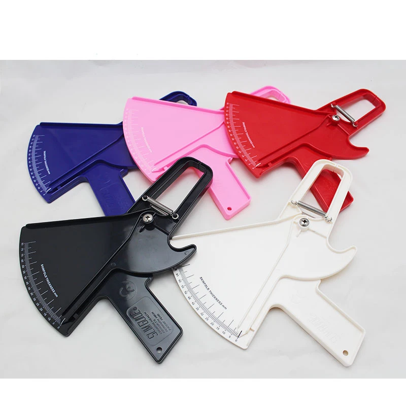 
ZHUOYU Slim Skinfold Skin Fold Tester Body Fat Caliper Test Measurement Guide 0-80MM 