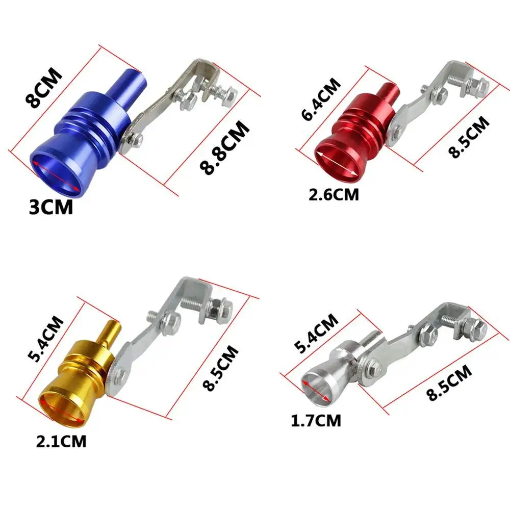 Universal Car Exhaust Muffler Pipe S M L XL Size  Simulator Turbo Sound Exhaust Whistle