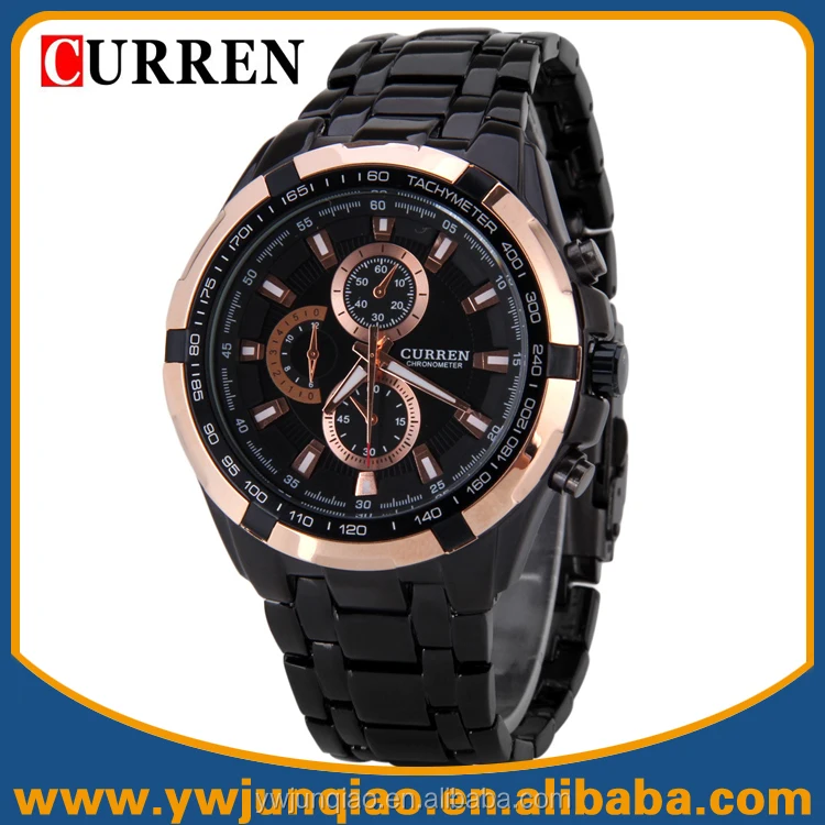 
Hot Selling Stainless Steel Japan Quartz Movt Men International Wrist Watch Brands Curren 