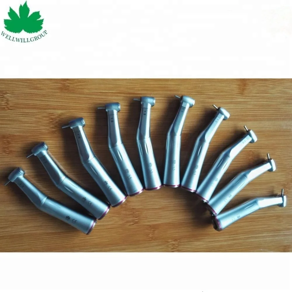 Красное кольцо 1:5 контр-угол светодиодная скорость увеличивающая внутренний канал стоматологический