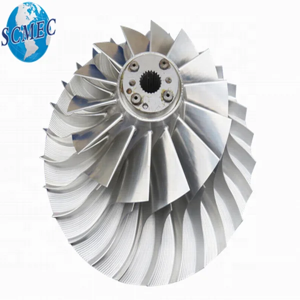Aluminium and titanium alloy impeller for turbocharger