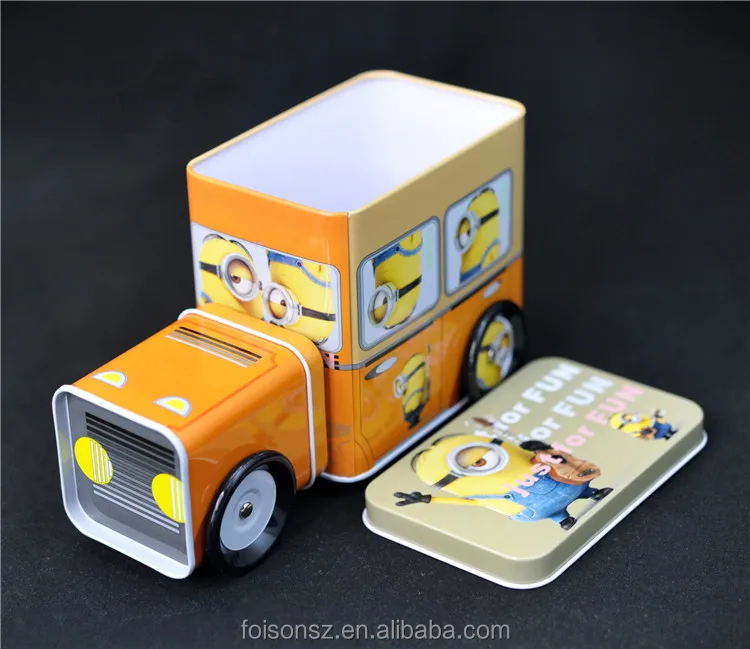 Factory directly supply empty car shape tin candy box gift box