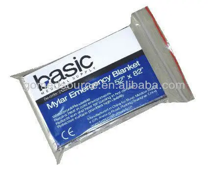 Excellent Emergency Mylar Blanket double side silver  for first aid and emergency