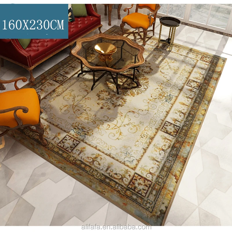 Digital printed carpet, polyester aubusson carpet