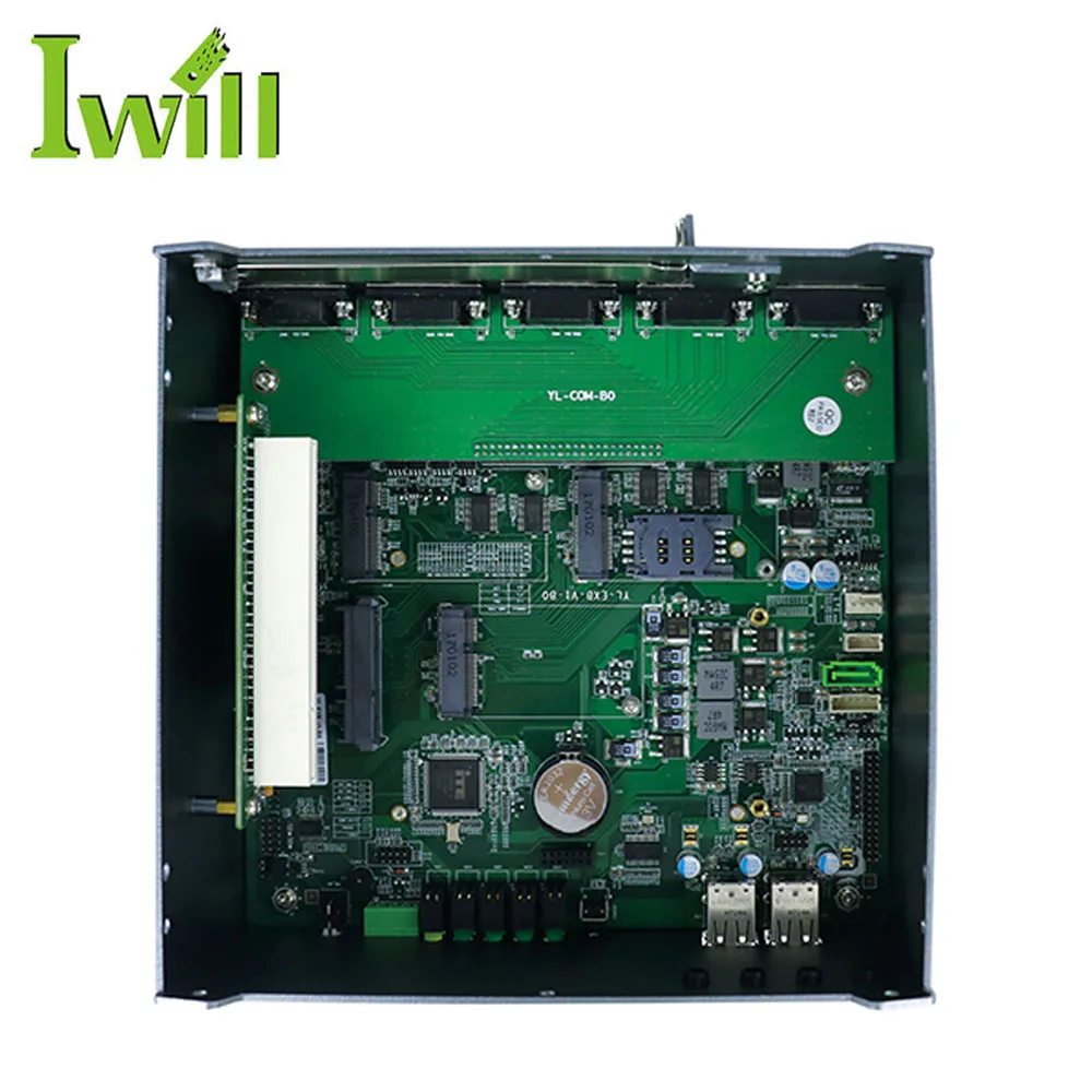 Mini Industrial PC with PCI Slot J1900 IBOX301 Plus 1*PCI Fanless Design