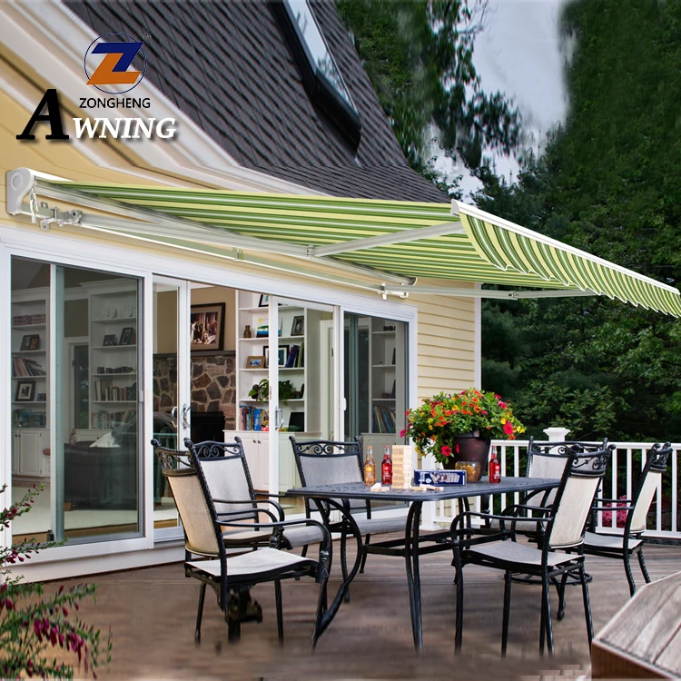 
Wholesale modern outdoor waterproof PU coated balcony used aluminum retractable awnings 