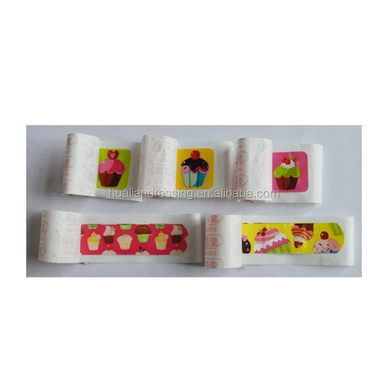 Medical Adhesive Colorful Waterproof cartoon Plaster Bandaid with CE/ISO approved
