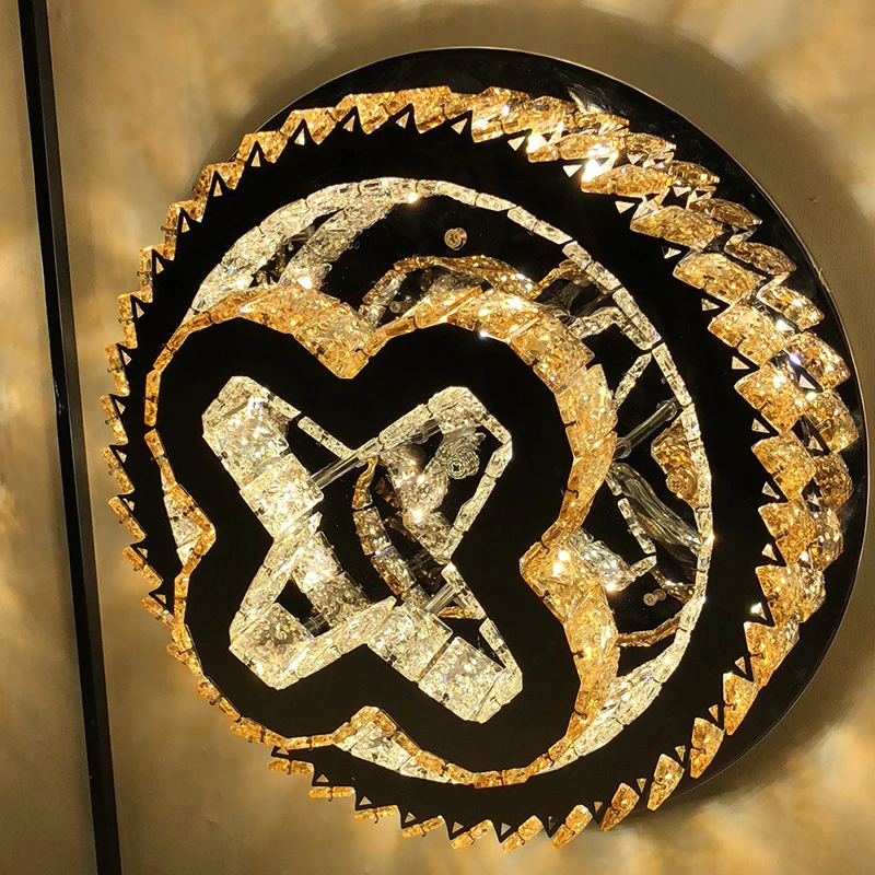 Hot sale at factory price LED stainless steel crystal ceiling light LED ceiling light LED home bedroom living room ceiling light