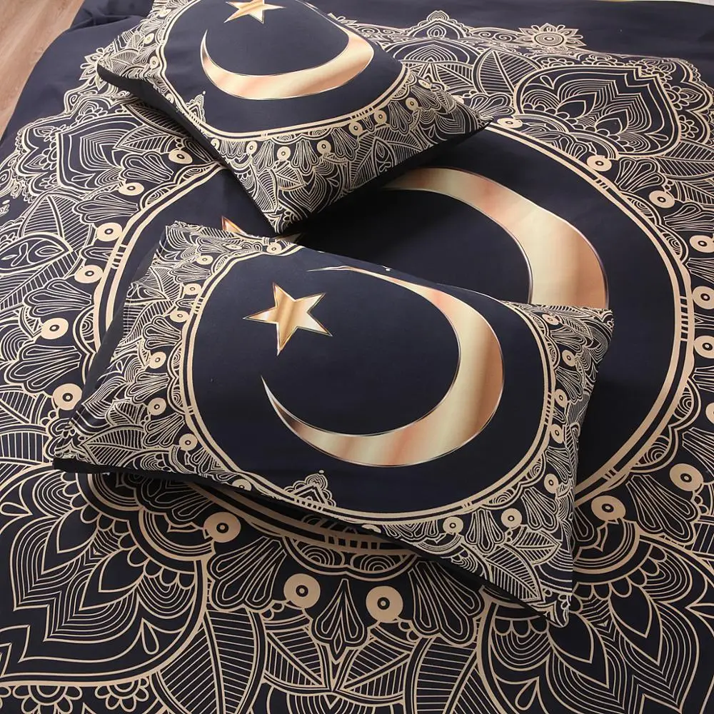 
3D polyester printed fabric for duvet cover Home Textiles Full/Queen Size Quilt with 2 Pillowcases, bedspread Bedding Sets 