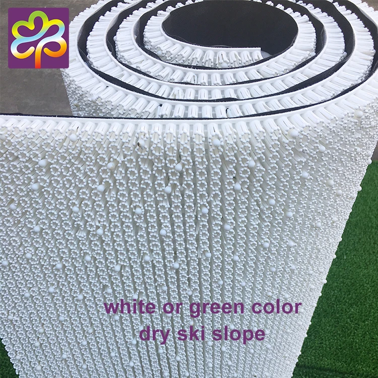 Indoor/outdoor training for winter snow sports artificial plastic dry ski slope skiing