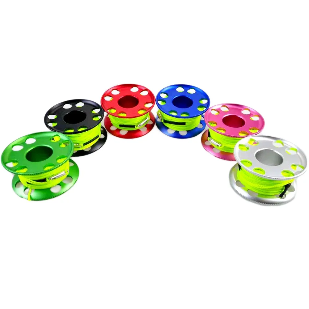 Компактная катушка для дайвинга на палец Choice, 30 м, высокоинтенсивная флуоресцентная зеленая линия, катушка для дайвинга