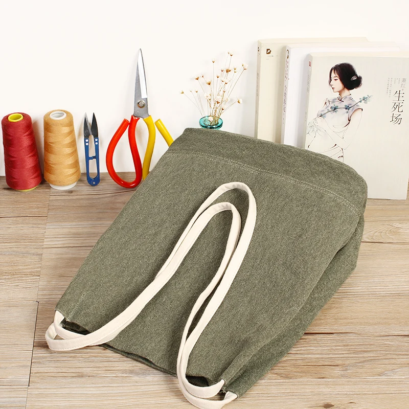 
Custom Made Reusable Jute Shopping Bags With Logo sewing machine 