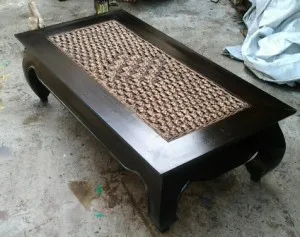 Кофейный столик OPIUM с морскими водорослями на верхней части 120x60x35 см