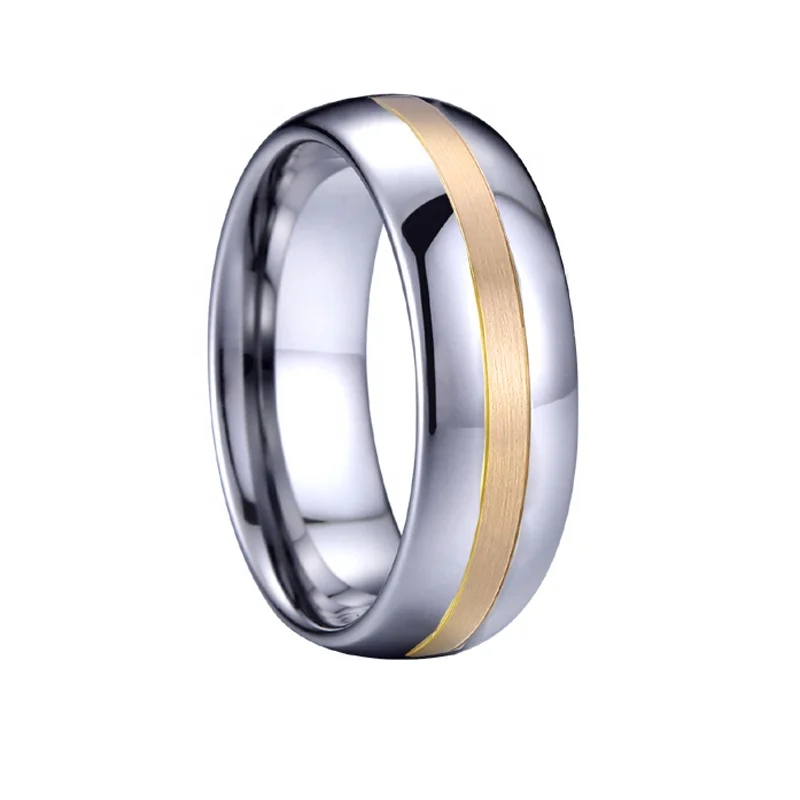designer custom  real 14k tungsten carbide wedding band couple 1 gram gold rings design for women with price men jewelry