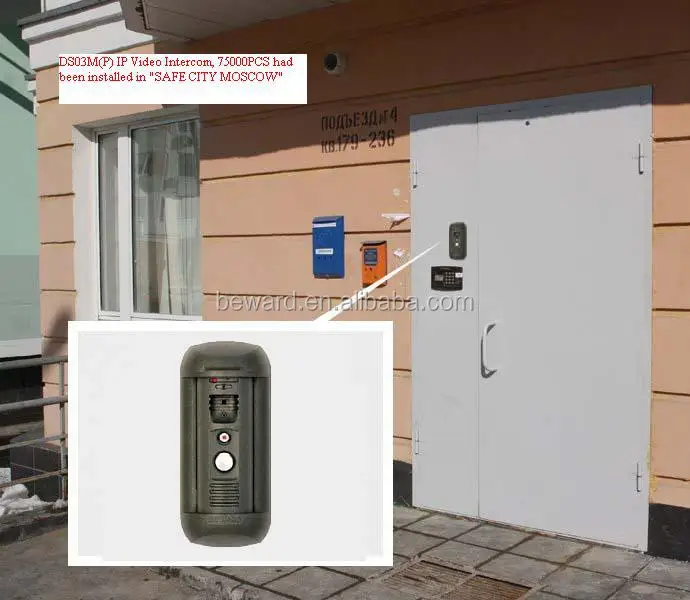 Waterproof IP 65 access control sip motion detection alarm doorbell security camera