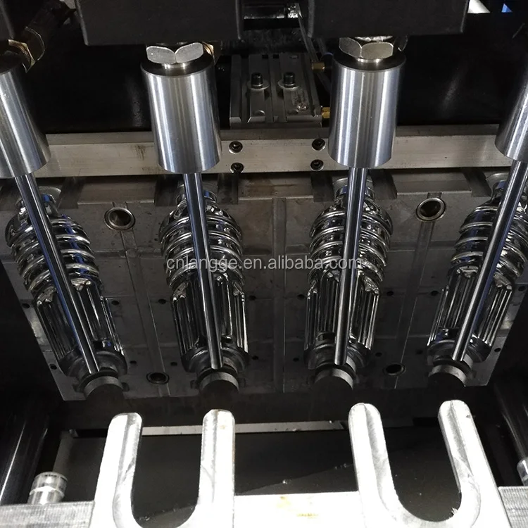 
Semi Automatic 4 Cavity 500ML Small Plastic Bottle Making Machine / PET Bottle Blower / Blowing Bottle Machine 