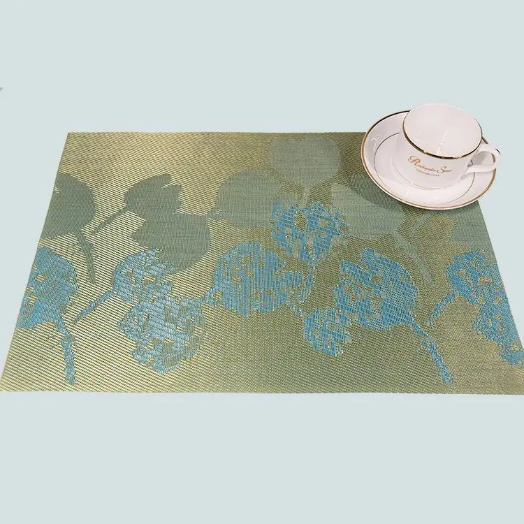 High Quality PVC Table Mats for Restaurant Woven placemat Dining Plate Dish Mat