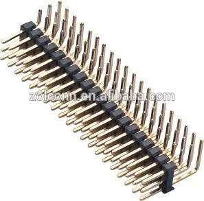 2.54 мм шаг тройной роу угловой коллектор pin разъем