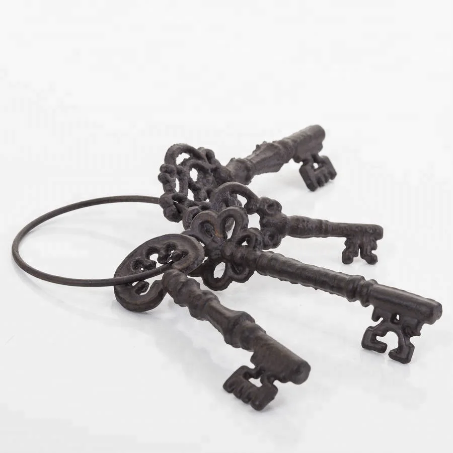
Cast Iron antique keys on Ring 