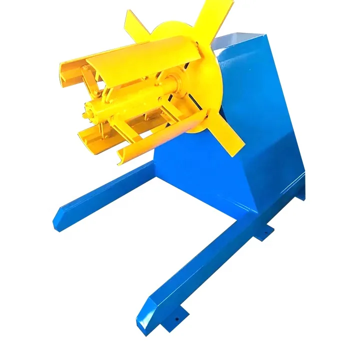 5 ton automatic steel roof panel coil hydraulic decoiler machine