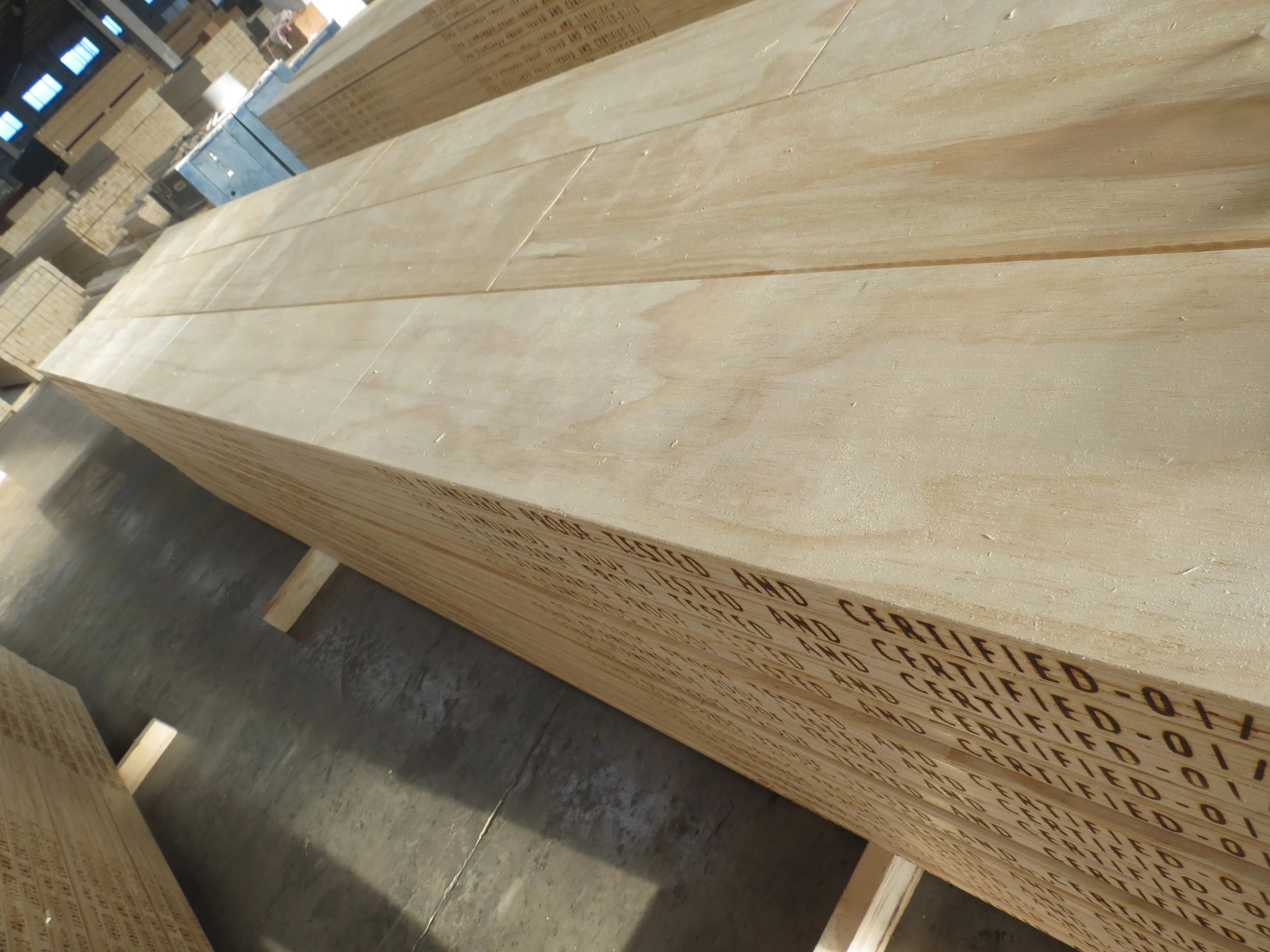 Pine LVL wooden scaffold board Glue:WBP