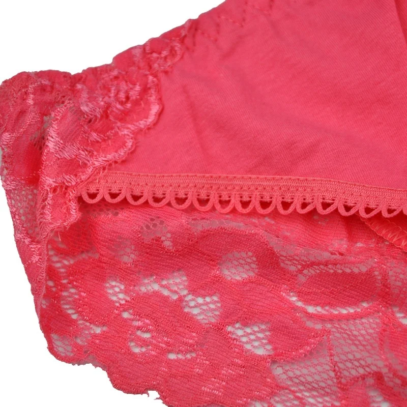 
Lovely high cut french briefs low waist underwear wholes girls cute lace panties 