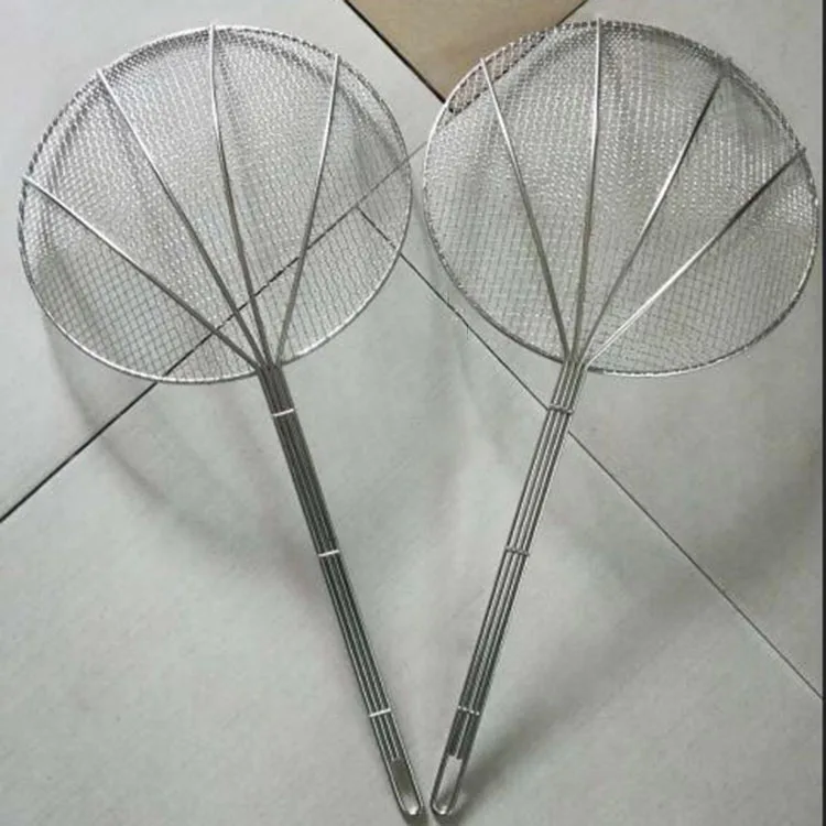 Round Shape Fine Mesh Kitchen Fryer Oil Skimmer