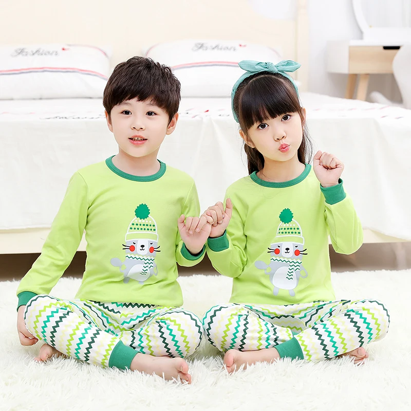 
Pajamas for Boys Kid Clothes Dinosaur PJs Toddler Long Sleeve Sets Sleepwear 1-8 Years 