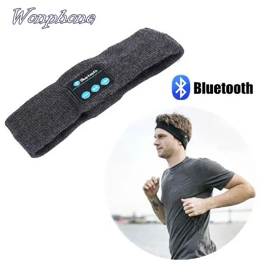 New Sport Running Yoga Music Scarf Earphone Wireless Blue toth Headphone Smart Headset Speaker Mic Stereo Hifi Music Headband