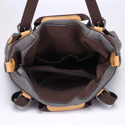 
Women Shoulder bags Casual Vintage Hobo Canvas Handbags Top Handle Tote Crossbody Shopping Bags 
