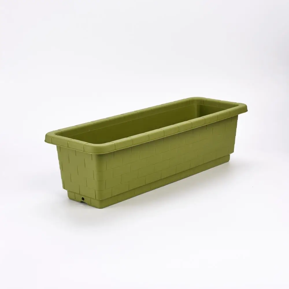 Hot sale Vegetable herb pots rectangle simple plastic flower pot modular planter boxes succulent Gardening Containers