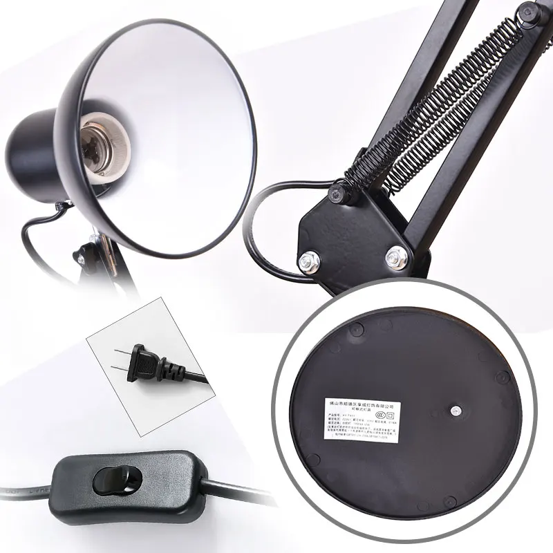 Classic American iron LED eye protection desk lamp bedside study office energy saving dormitory lamp ina  table lamp