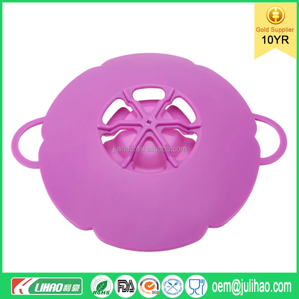 Boil Safeguard Silicone Lid Pots and Pans Non Spill Pot Lids
