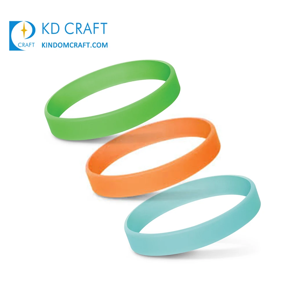 High quality no minimum personalized custom debossed logo color filled luminous glow silicone wristbands