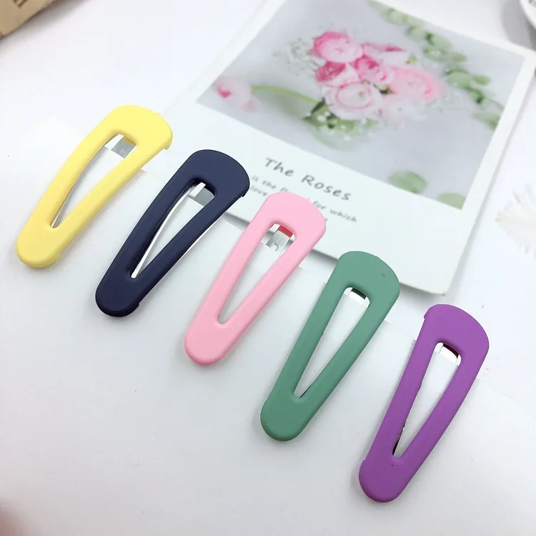 HC276 candy color acrylic hair clip classic BB clip