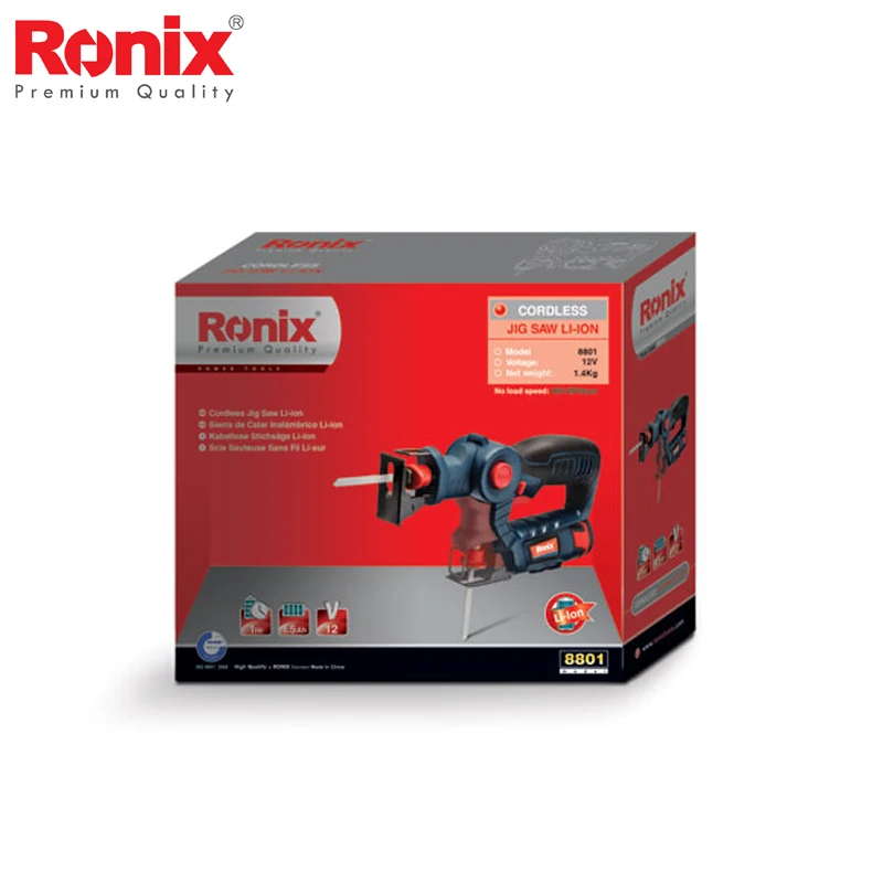 
Ronix Portable Cordless Jig Saw Machine Cordless Power Tool 12V model 8801 in stock 