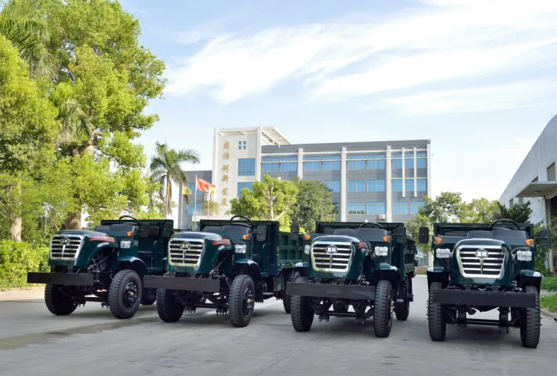 HL134K Huili brand 4wd tipper truck with no roof agricultural dump truck